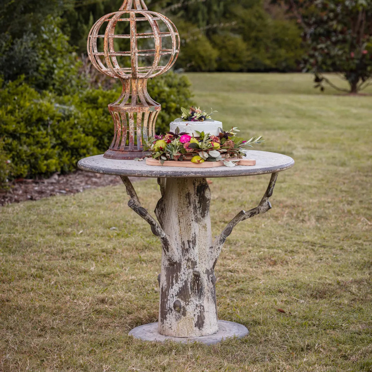 Faux Bois Tree Trunk Table