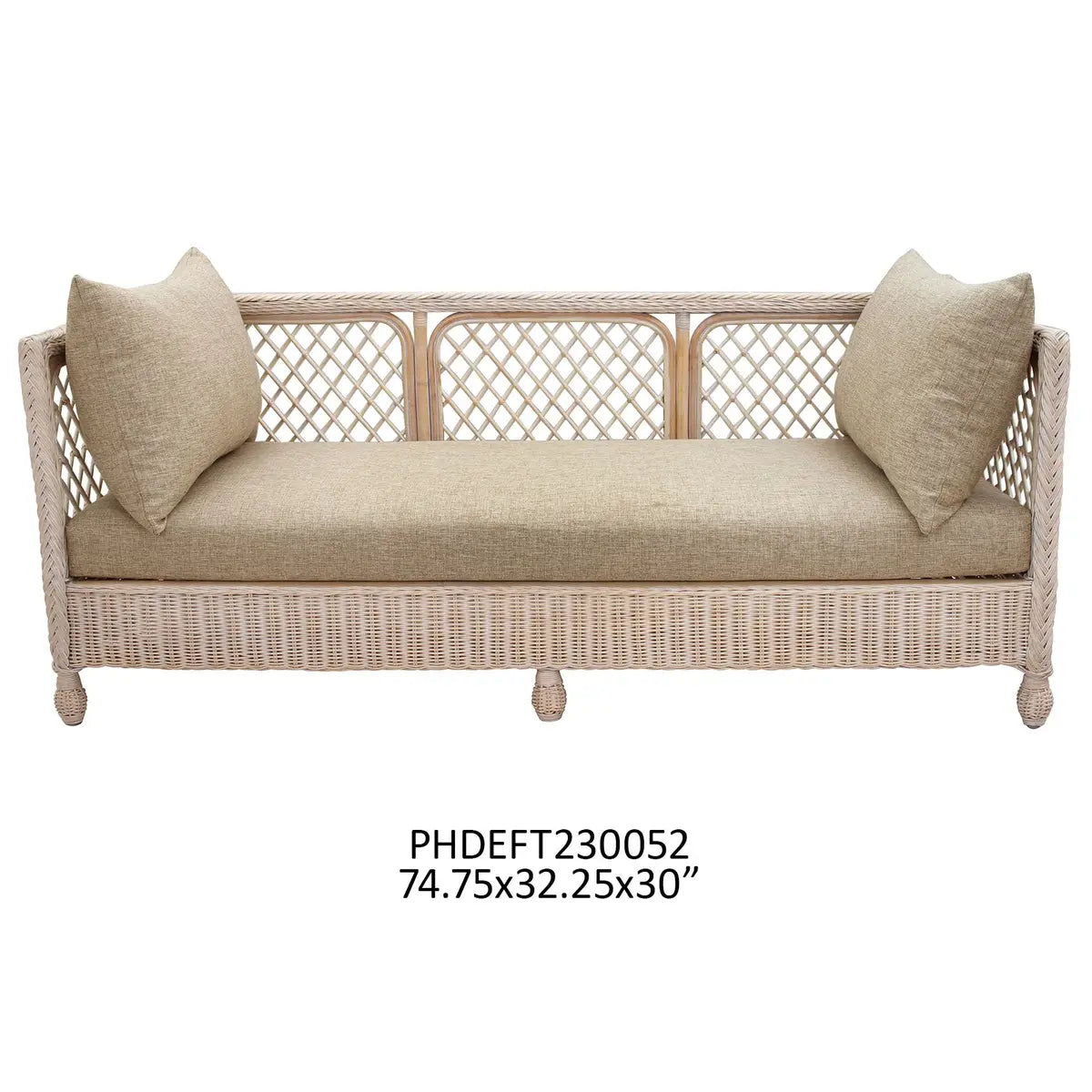 Terrace Rattan Settee A Cottage in the City