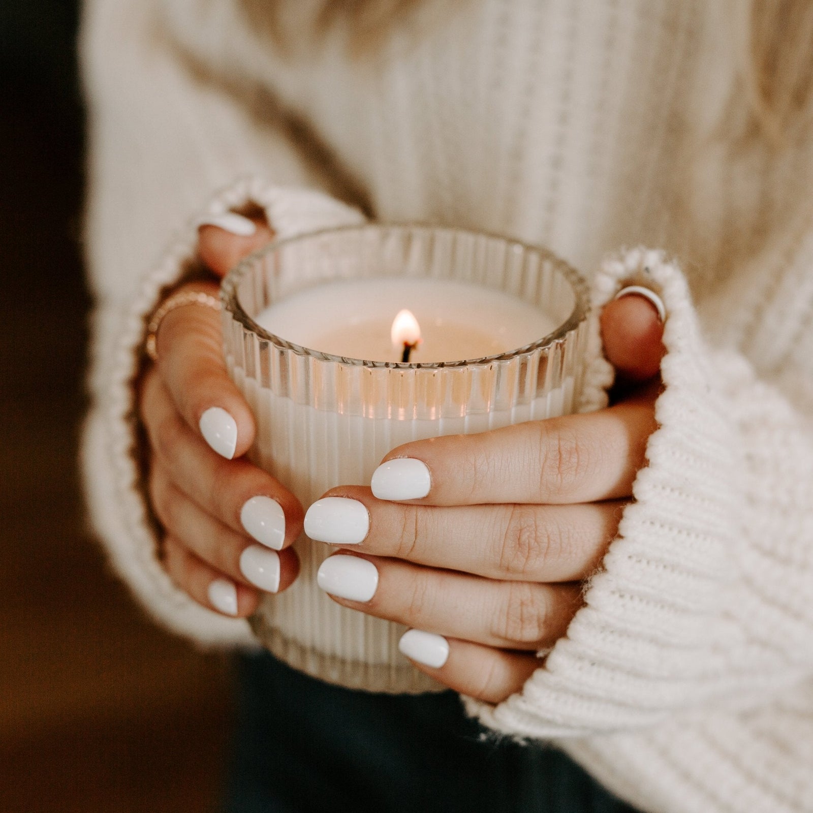 Pumpkin Spice Fluted Soy Candle