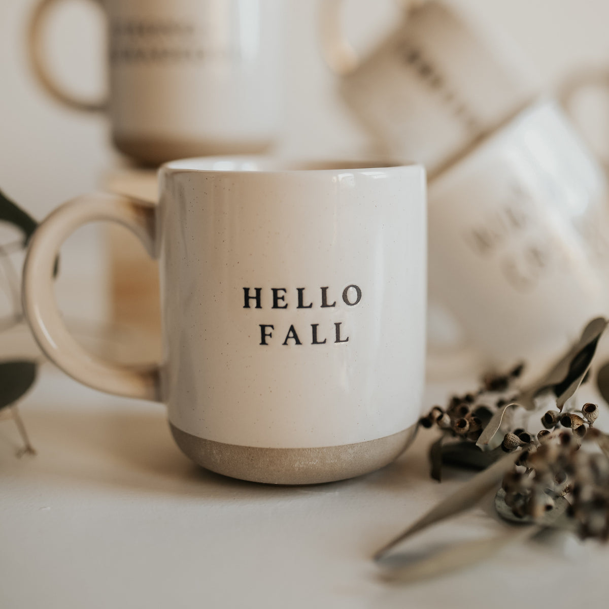 Hello Fall Stoneware Coffee Mug