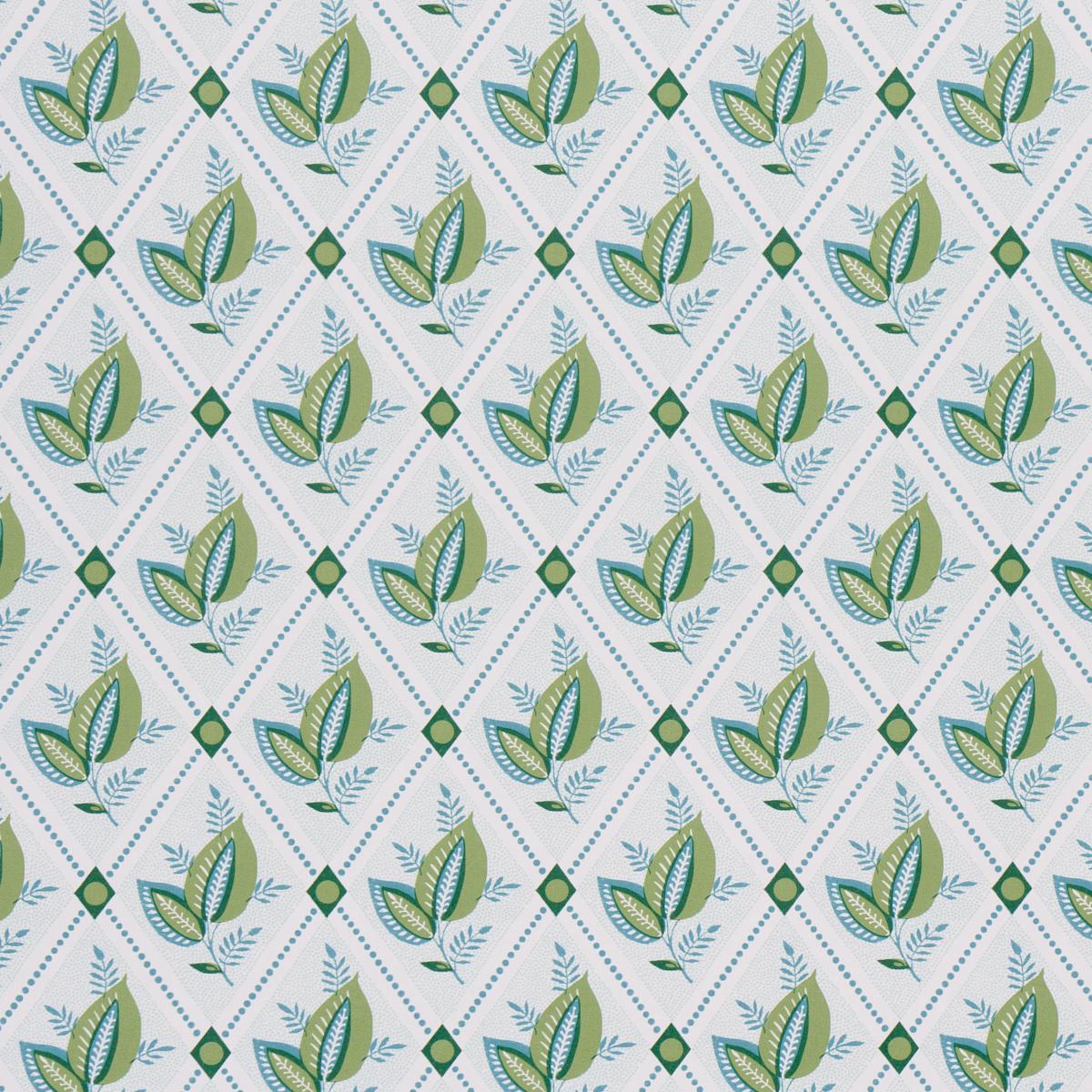 Schumacher Basile Trellis Print Wallpaper