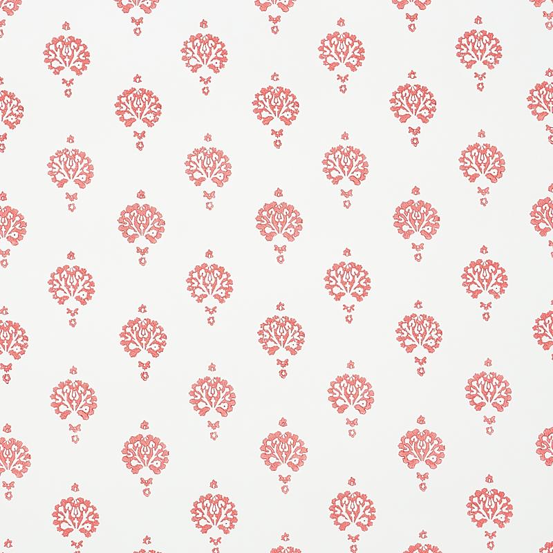 Schumacher Dahlia Hand Blocked Print Wallpaper