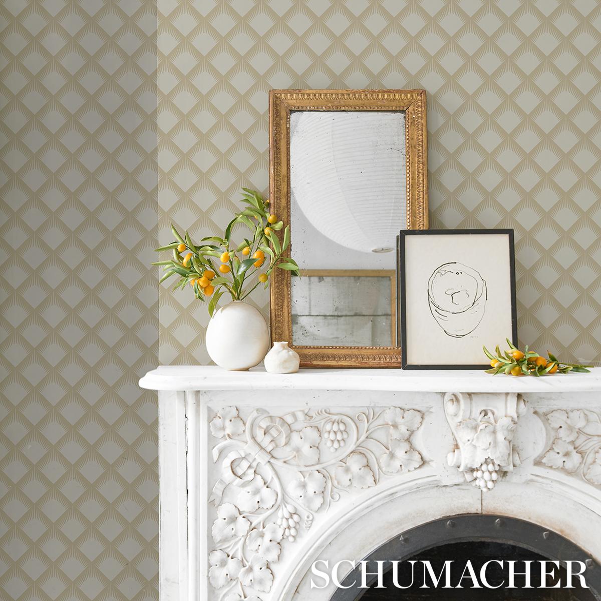 Schumacher Maize Print Wallpaper