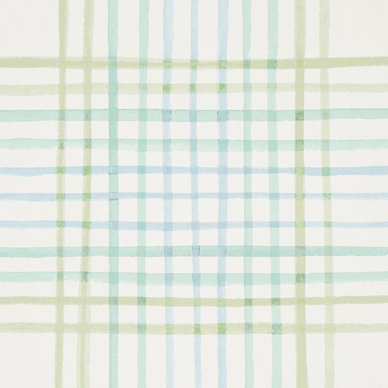 Schumacher Minerva Plaid Print Wallpaper