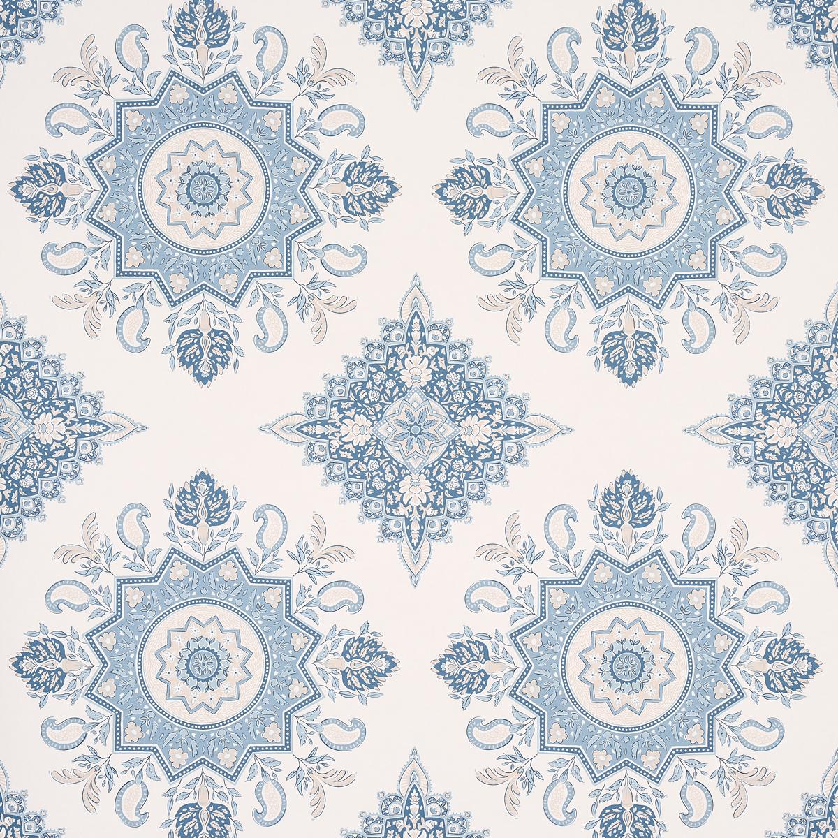 Schumacher Montecito Medallion Wallpaper