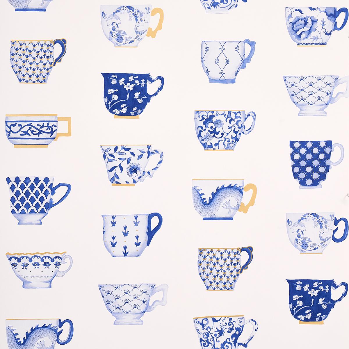 Schumacher Onie's Teacups Wallpaper