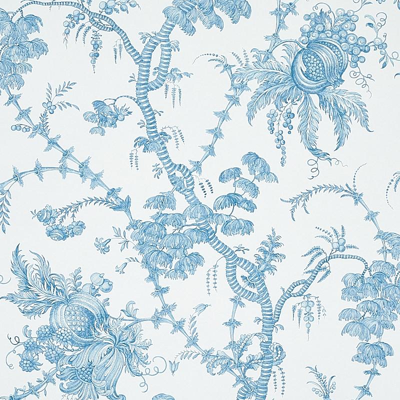 Schumacher San Cristobal Toile Wallpaper