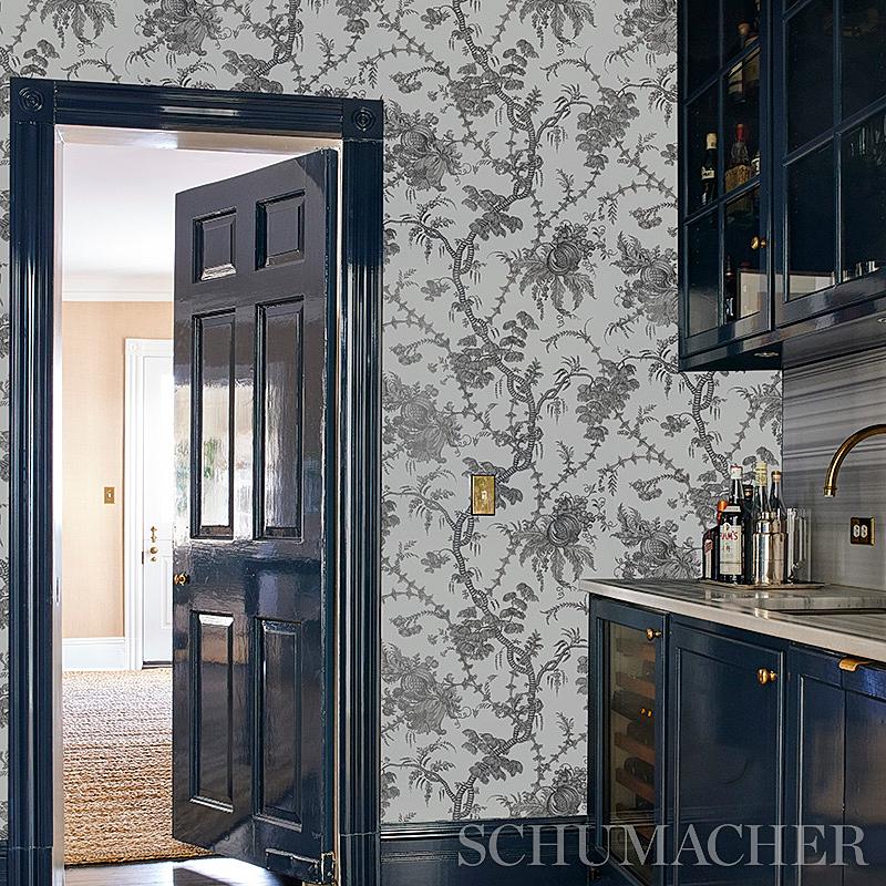 Schumacher San Cristobal Toile Wallpaper