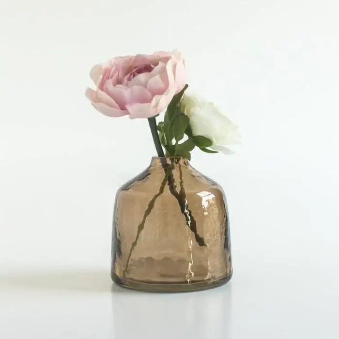 Bella Handblown Hammered Bud Vase