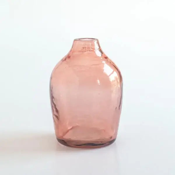 Haley Handblown Hammered Bud Vase