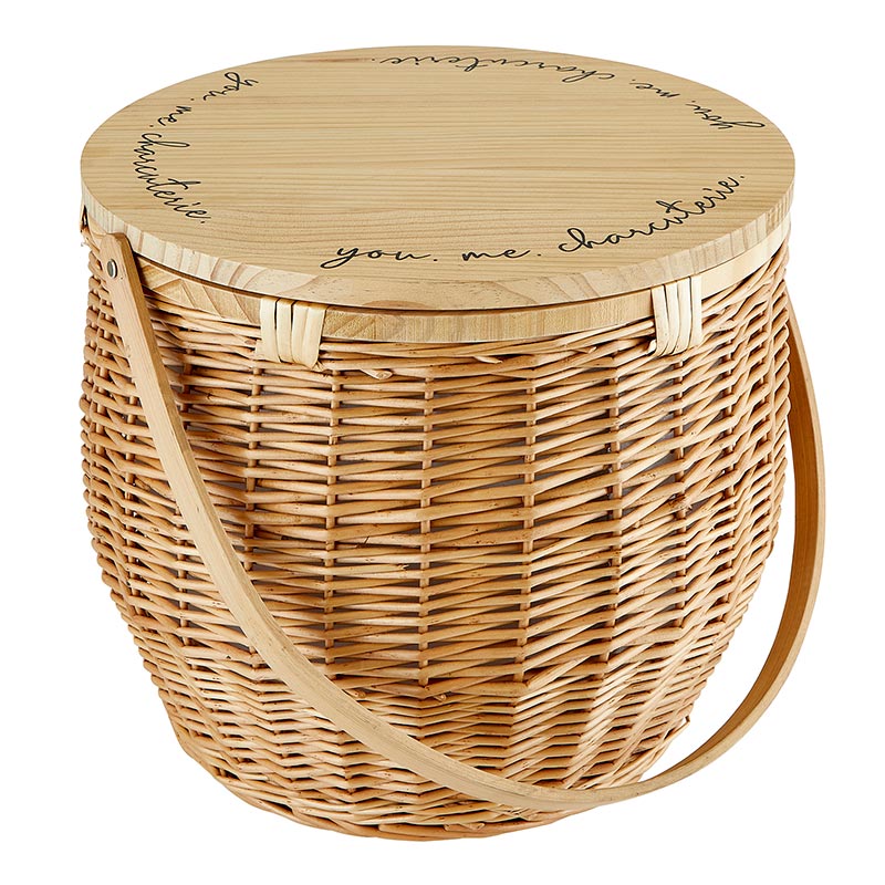 Woven Picnic Basket Table