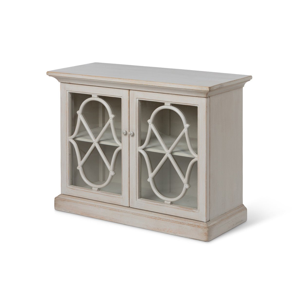 Adeline Wood Console with Glass Doors - A Cottage in the City