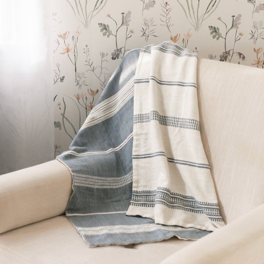 Aden Cotton Reversible Baby Blanket - A Cottage in the City