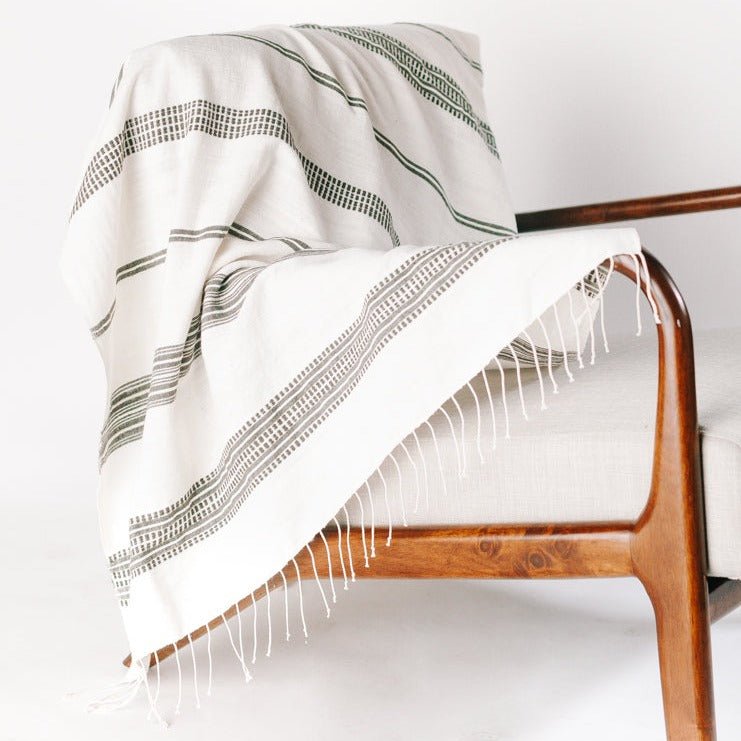 Aden Cotton Throw Blanket - A Cottage in the City