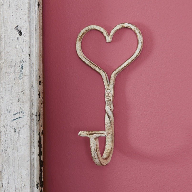 Aged Cast Iron Heart Hook Set - A Cottage in the City