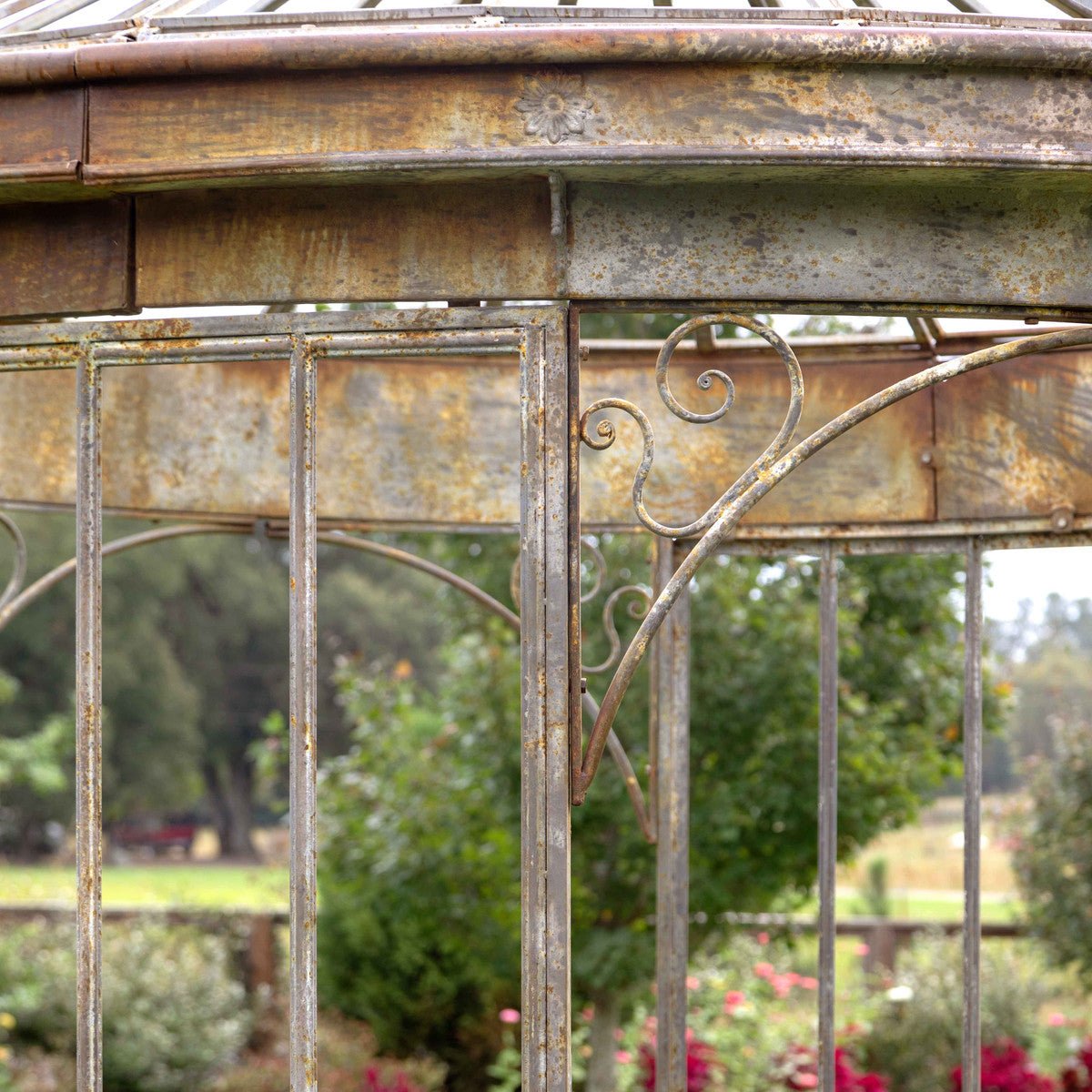 Aged Metal Gazebo - A Cottage in the City