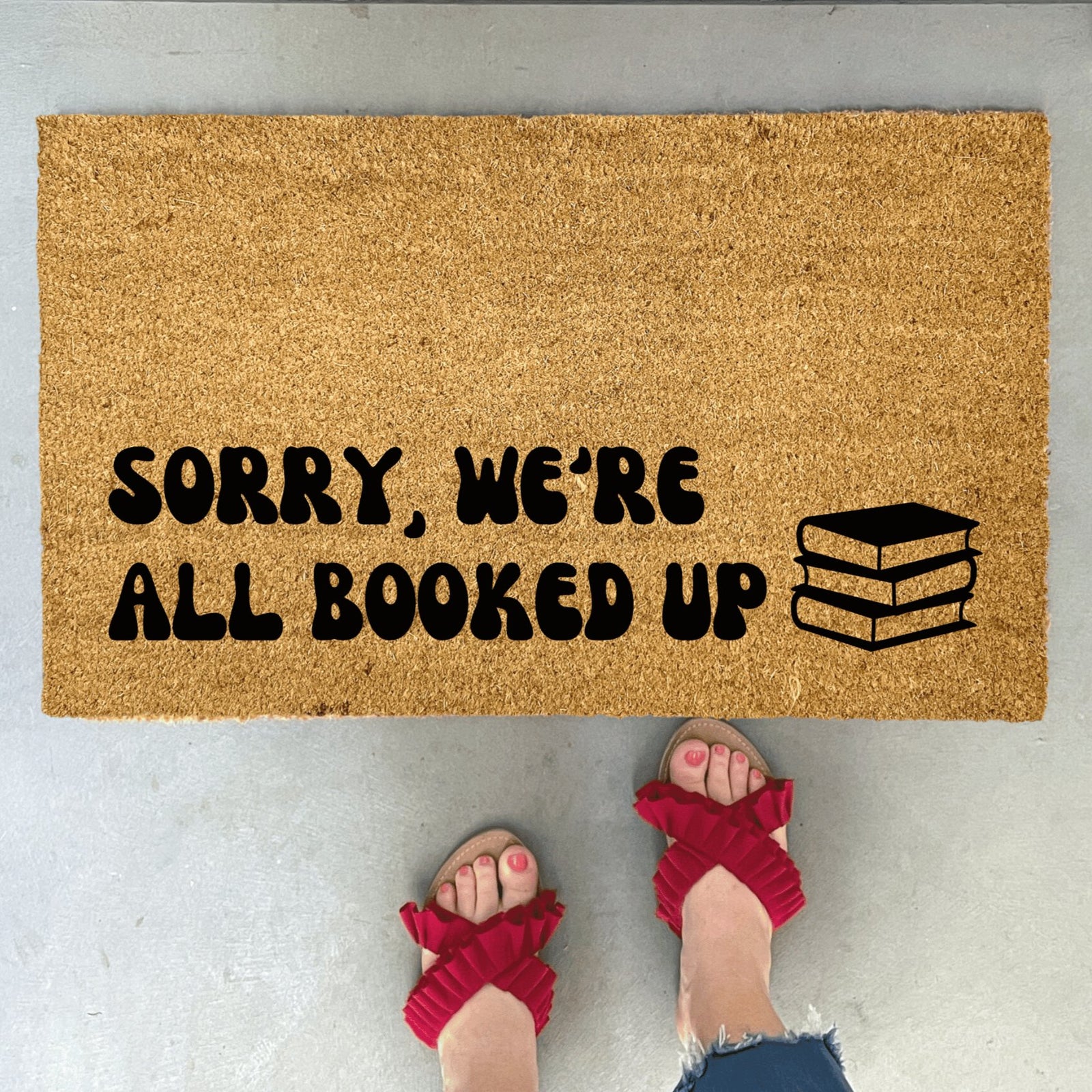 All Booked Up Doormat - A Cottage in the City