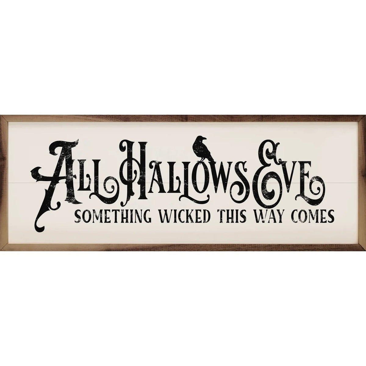 All Hallows Eve Something Wicked Wood Framed Print - A Cottage in the City