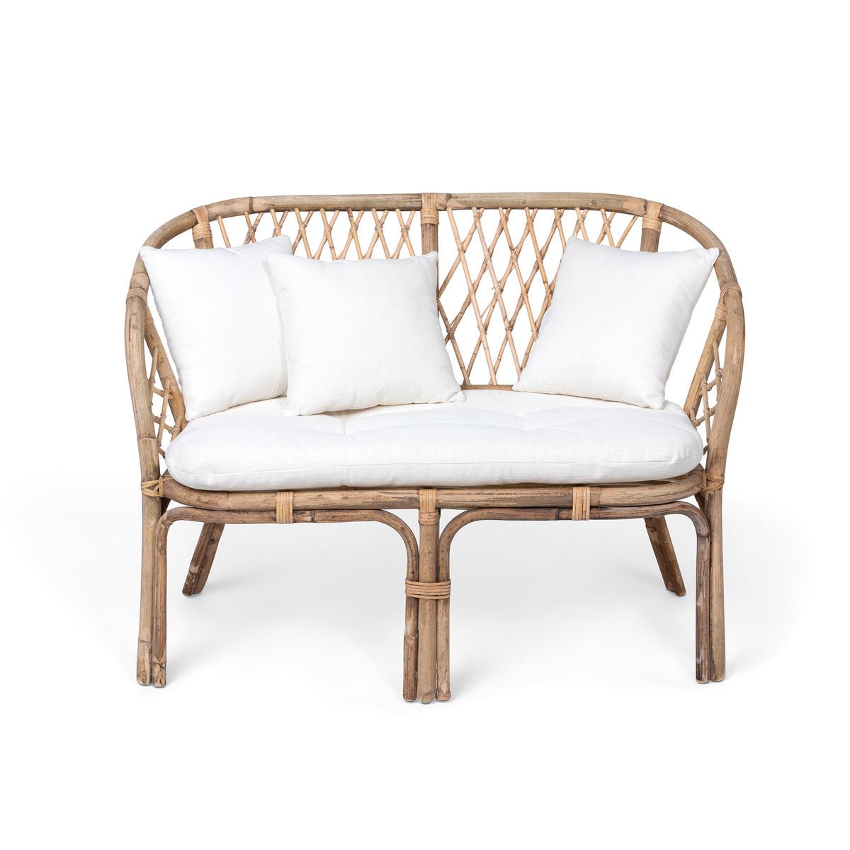 Angola Rattan Loveseat - A Cottage in the City