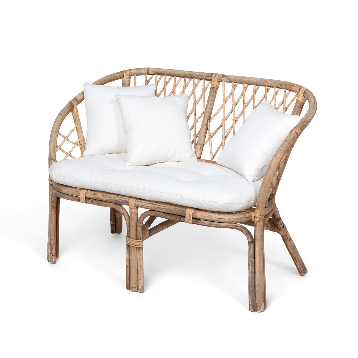 Angola Rattan Loveseat - A Cottage in the City