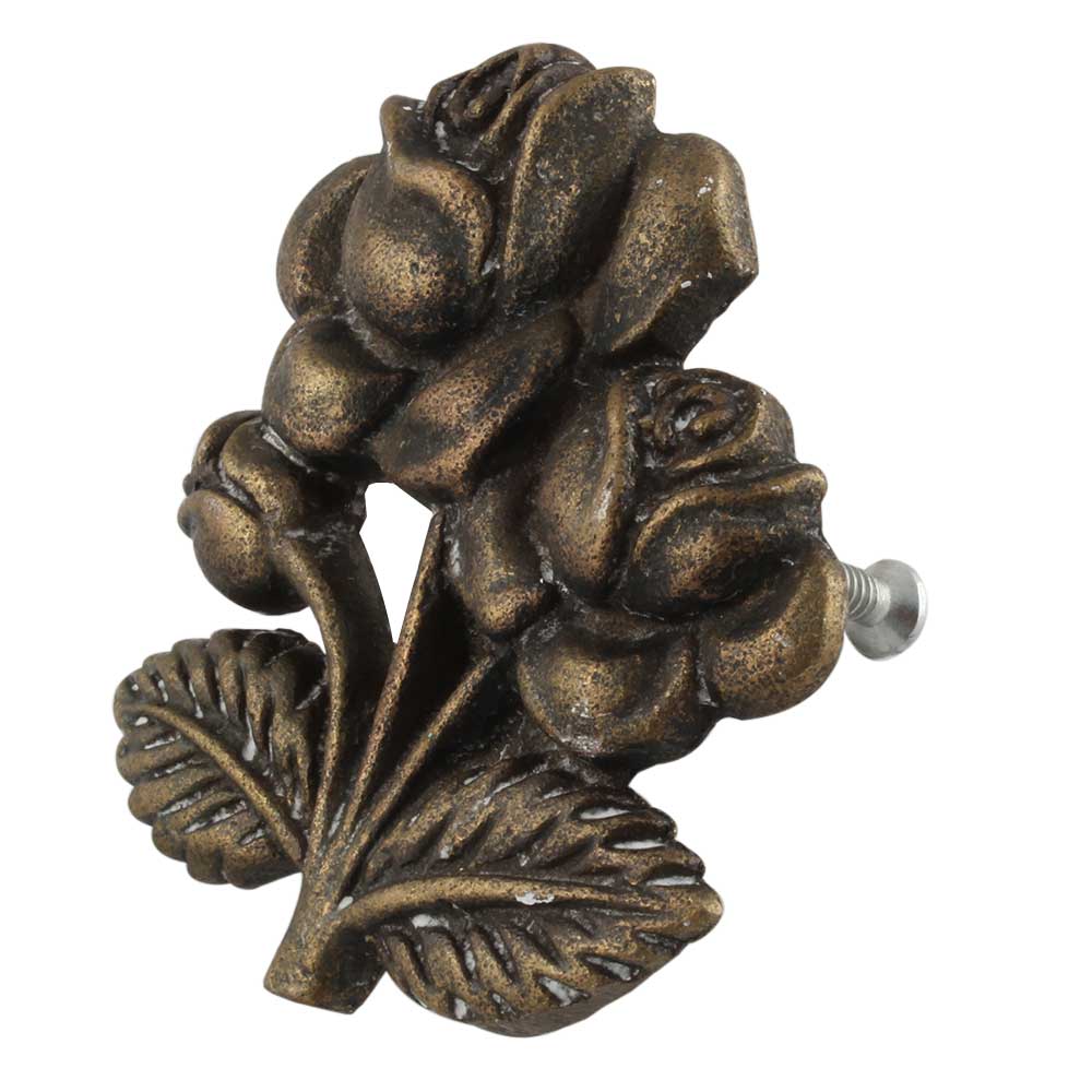 Antique Rose Iron Knob - A Cottage in the City