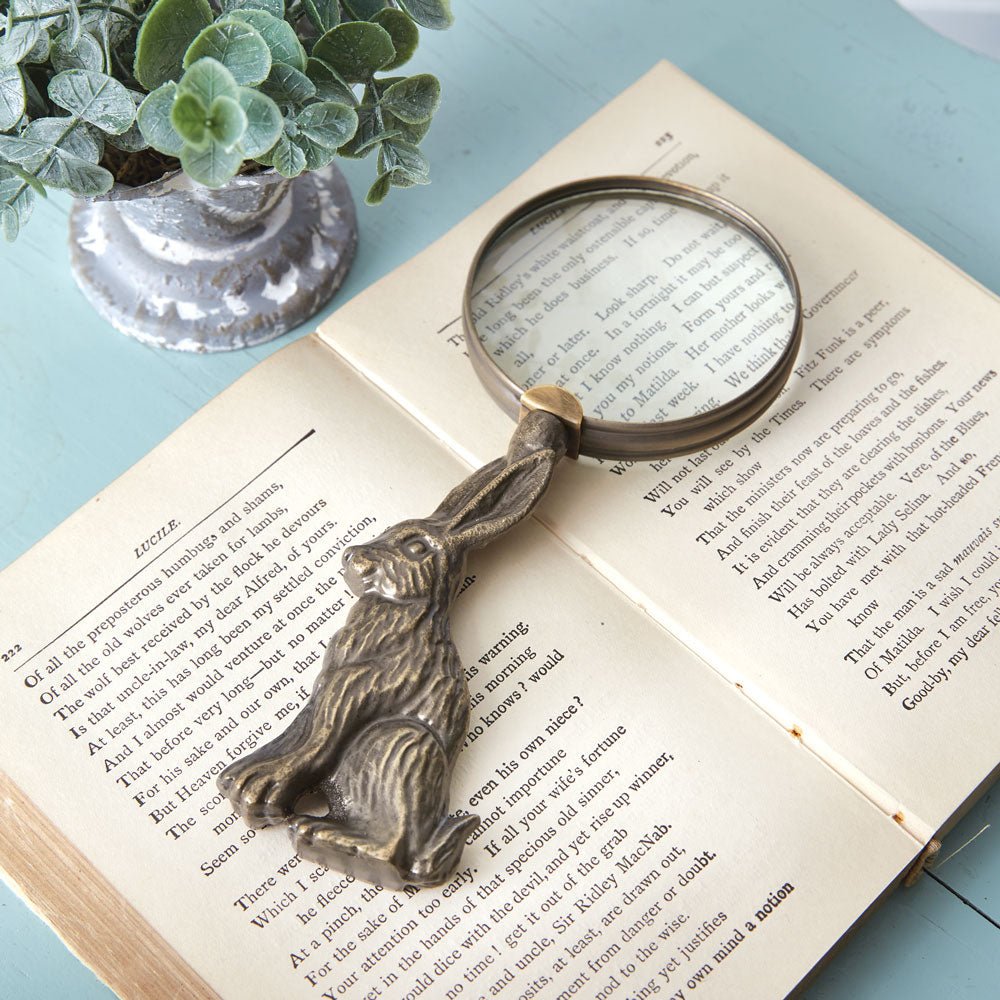 Antiqued Brass Magnifying Glass - A Cottage in the City