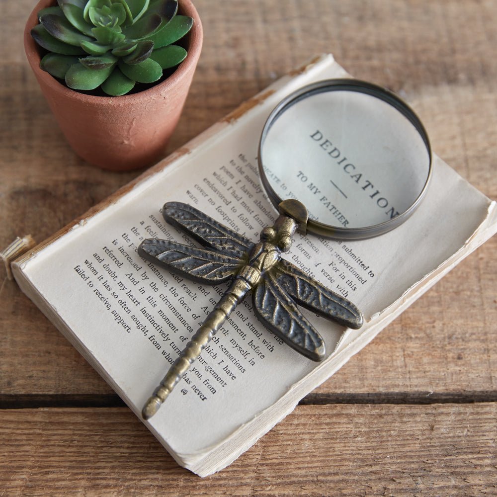 Antiqued Brass Magnifying Glass - A Cottage in the City