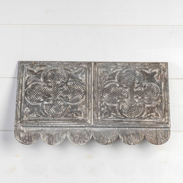 Antiqued Grey Metal Ceiling Tin Tile Awning 24&quot; - A Cottage in the City