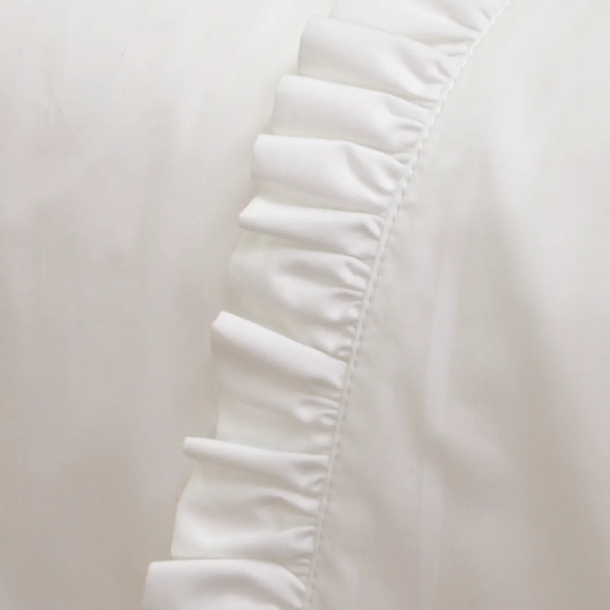 Audrey Ruffle Cotton Percale Pillowcases Pom Pom at Home - A Cottage in the City