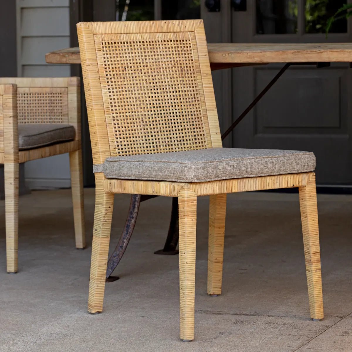 Austin Rattan Dining Chair Set - A Cottage in the City