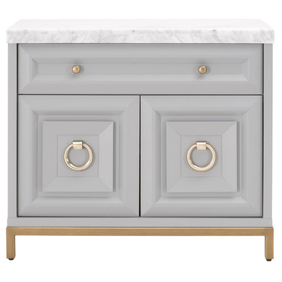 Azure Carrera Dove Gray Media Chest - A Cottage in the City