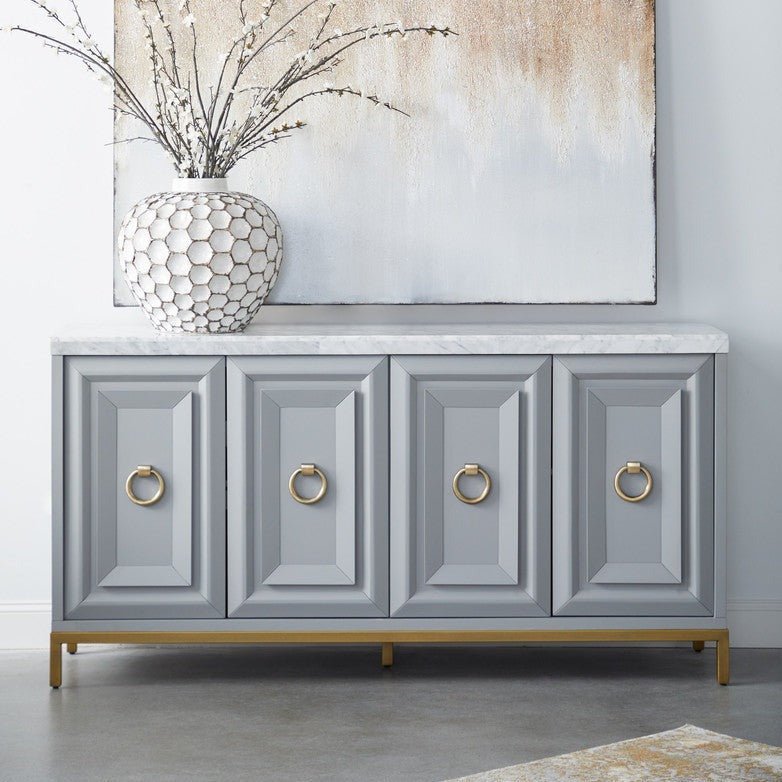 Azure Carrera Dove Gray Media Sideboard - A Cottage in the City