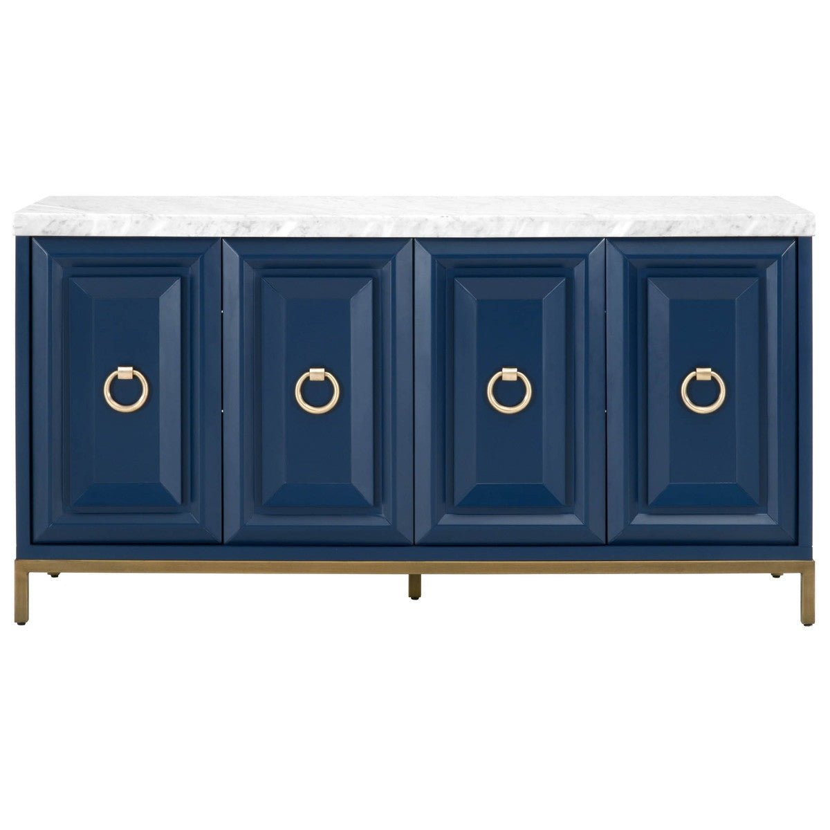 Azure Carrera Navy Blue Media Sideboard - A Cottage in the City