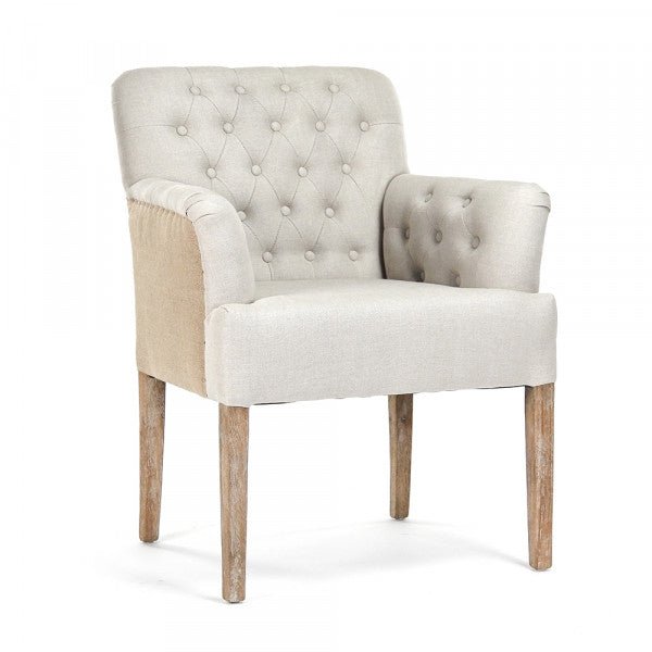 Barrois Tufted Arm Chair - A Cottage in the City