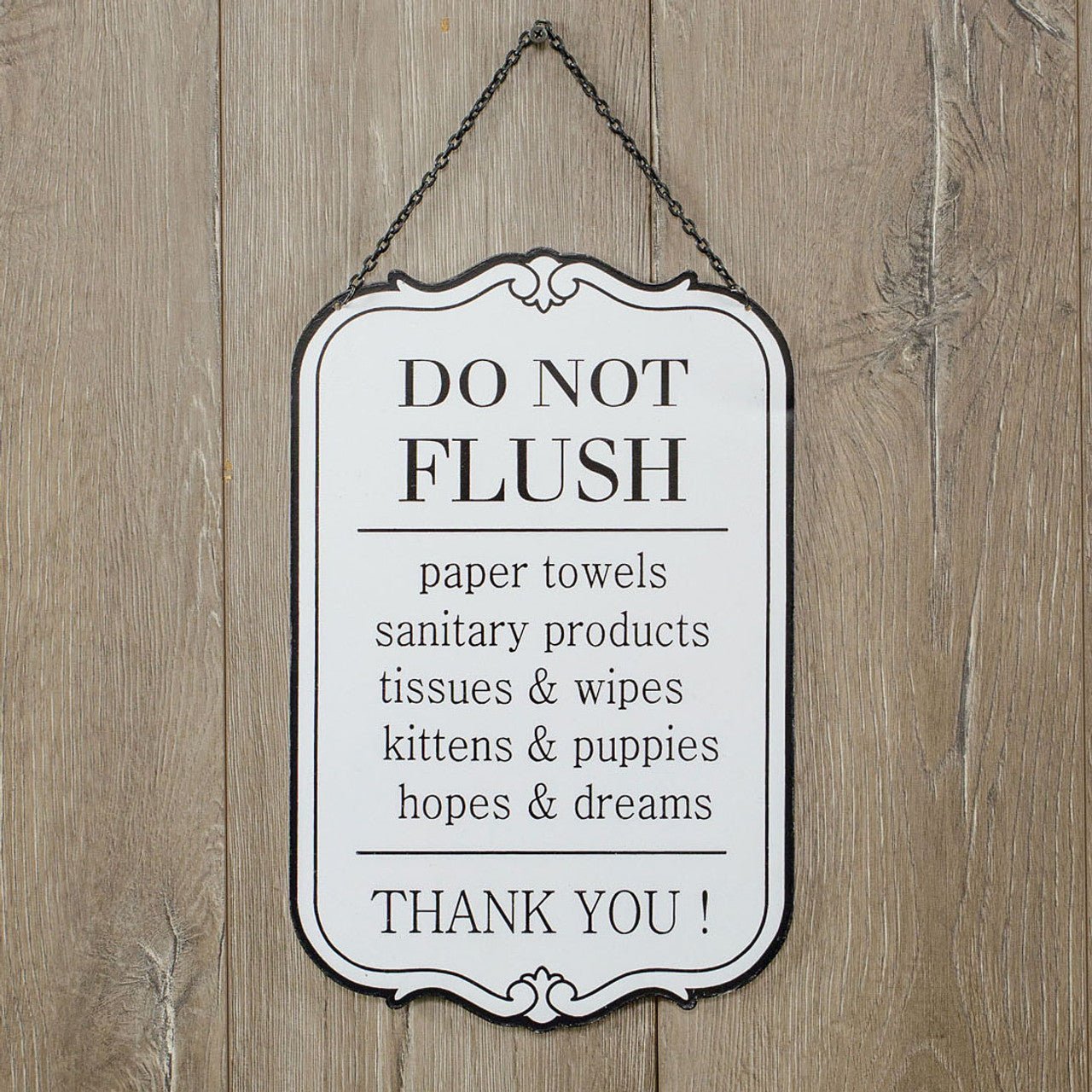 Bathroom Etiquette Hanging Sign - A Cottage in the City