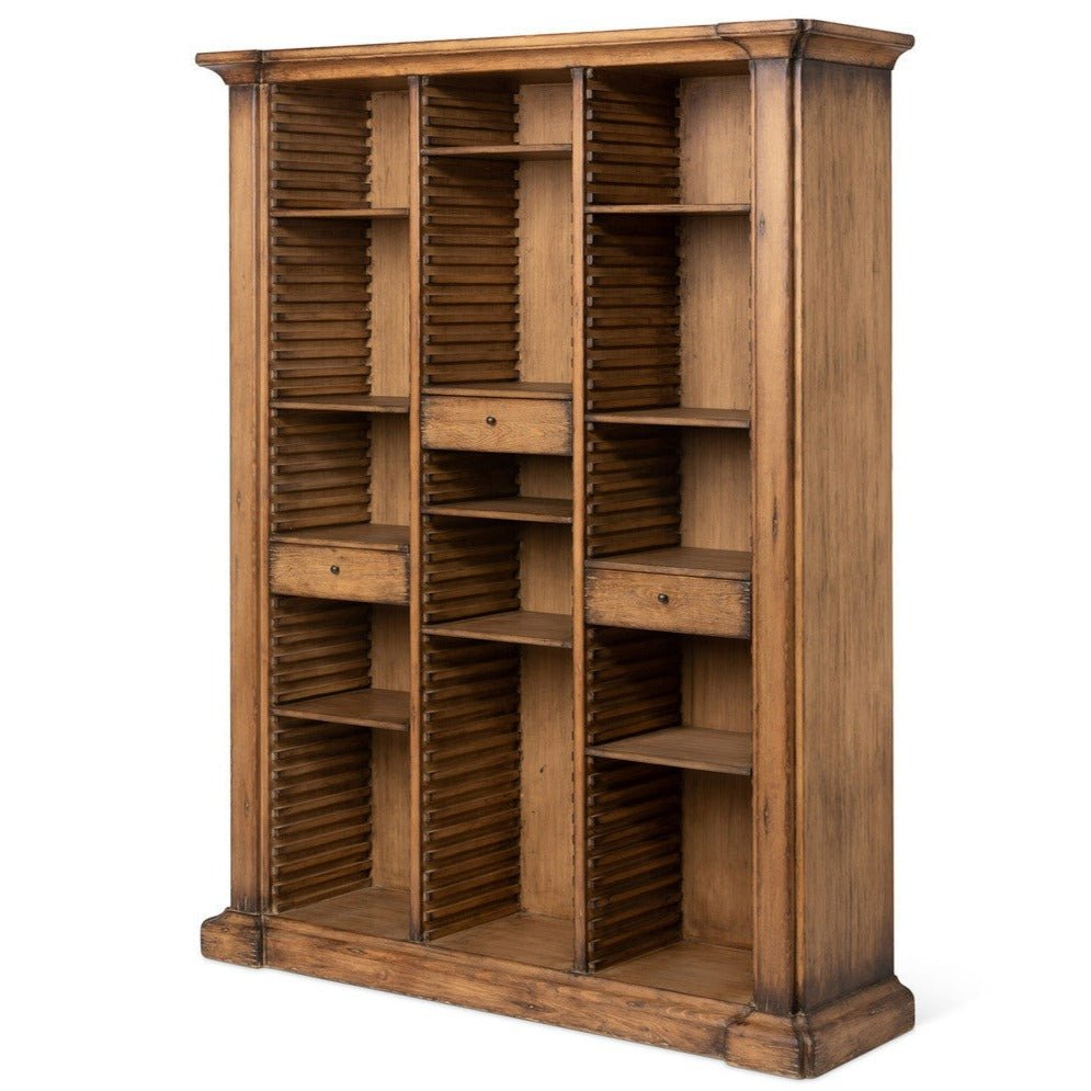 Bradley Adjustable Shelf Wooden Bookcase - A Cottage in the City