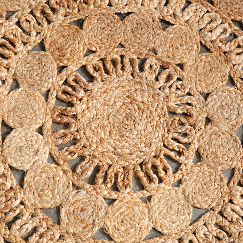 Natural Jute Round Rug D59