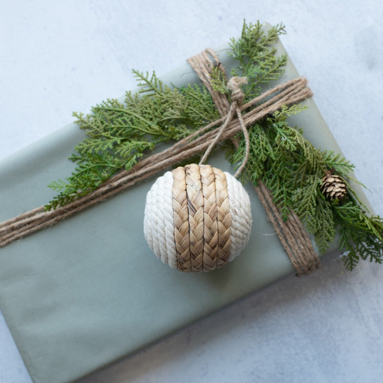 Braided Rope Ball Ornament - A Cottage in the City