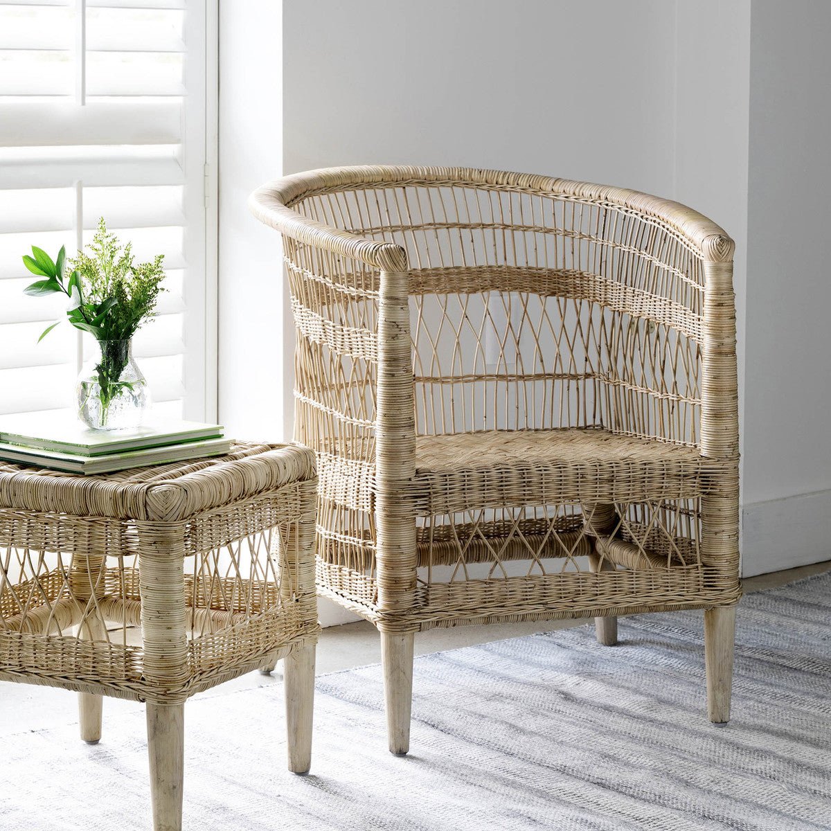 Brenna Rattan Chair - A Cottage in the City