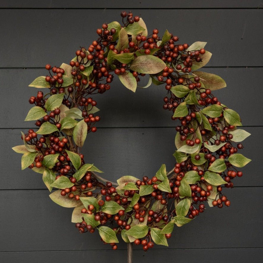 Brown Rose Hips Wreath - A Cottage in the City