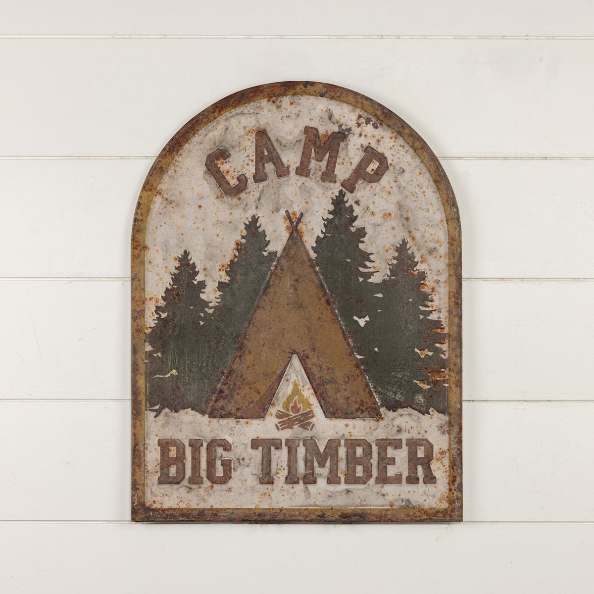 Camp Big Timber Metal Sign - A Cottage in the City