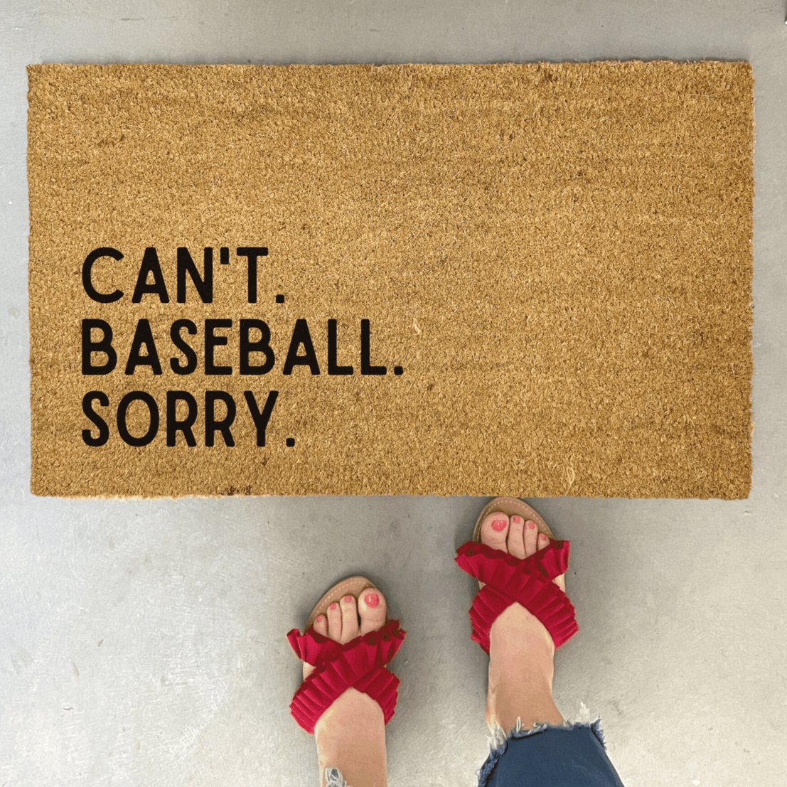 Can't Baseball Doormat - A Cottage in the City