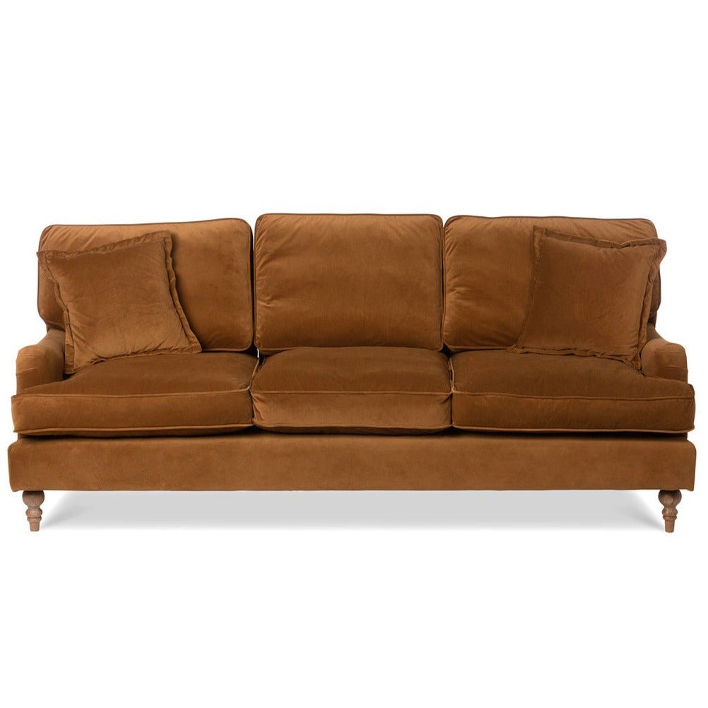 Carlisle Velvet Upholstered Sofa - A Cottage in the City