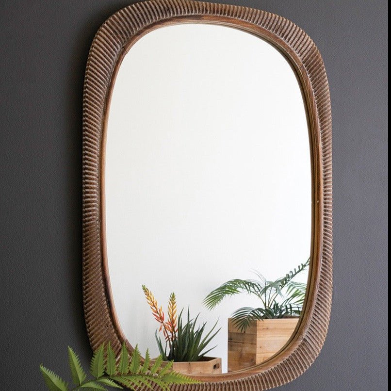 Carved Wood Framed Mirror - A Cottage in the City