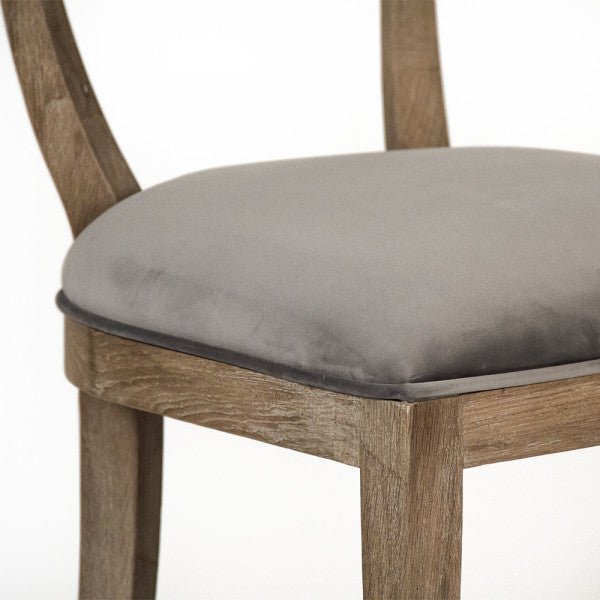 Carvell Grey Velvet Counter Stool - A Cottage in the City