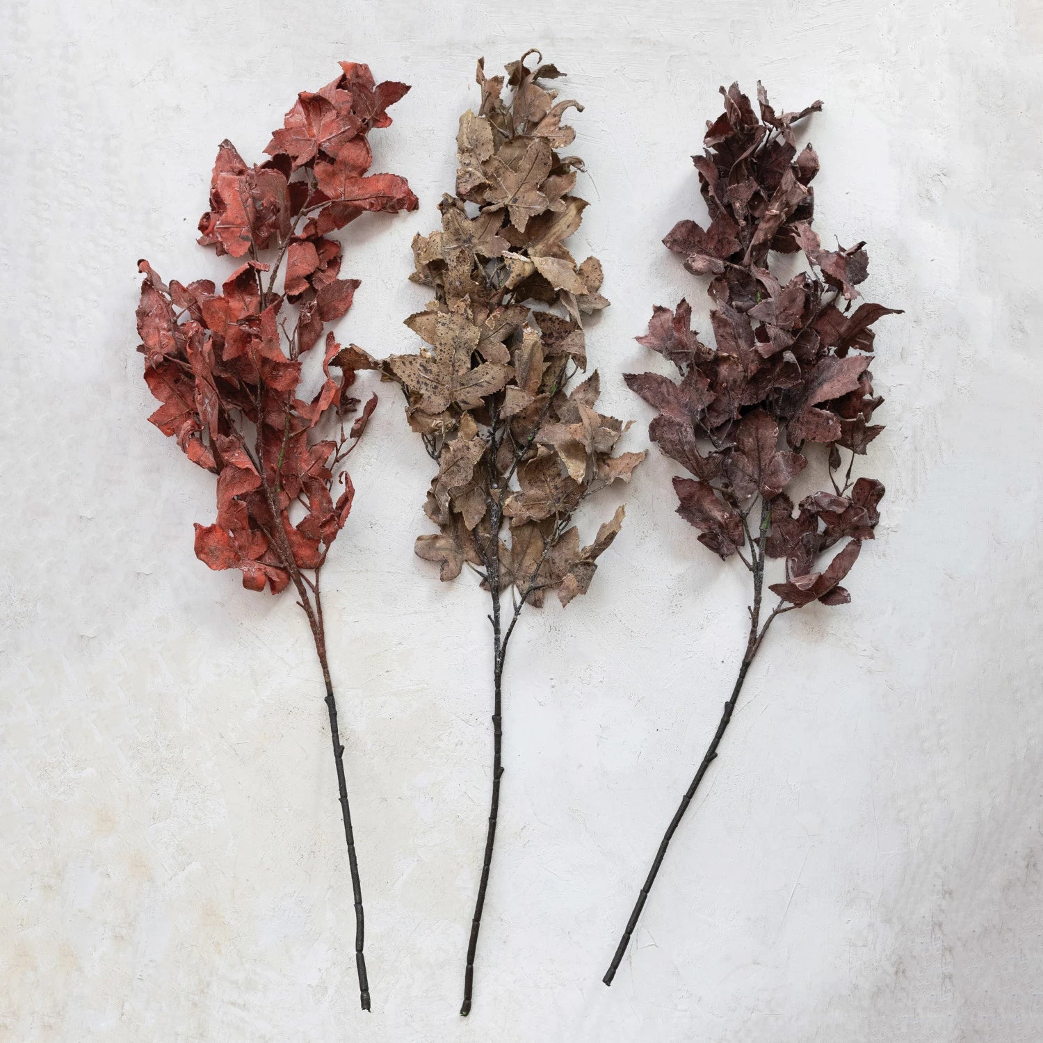 Faux Maple Leaves Branch Set