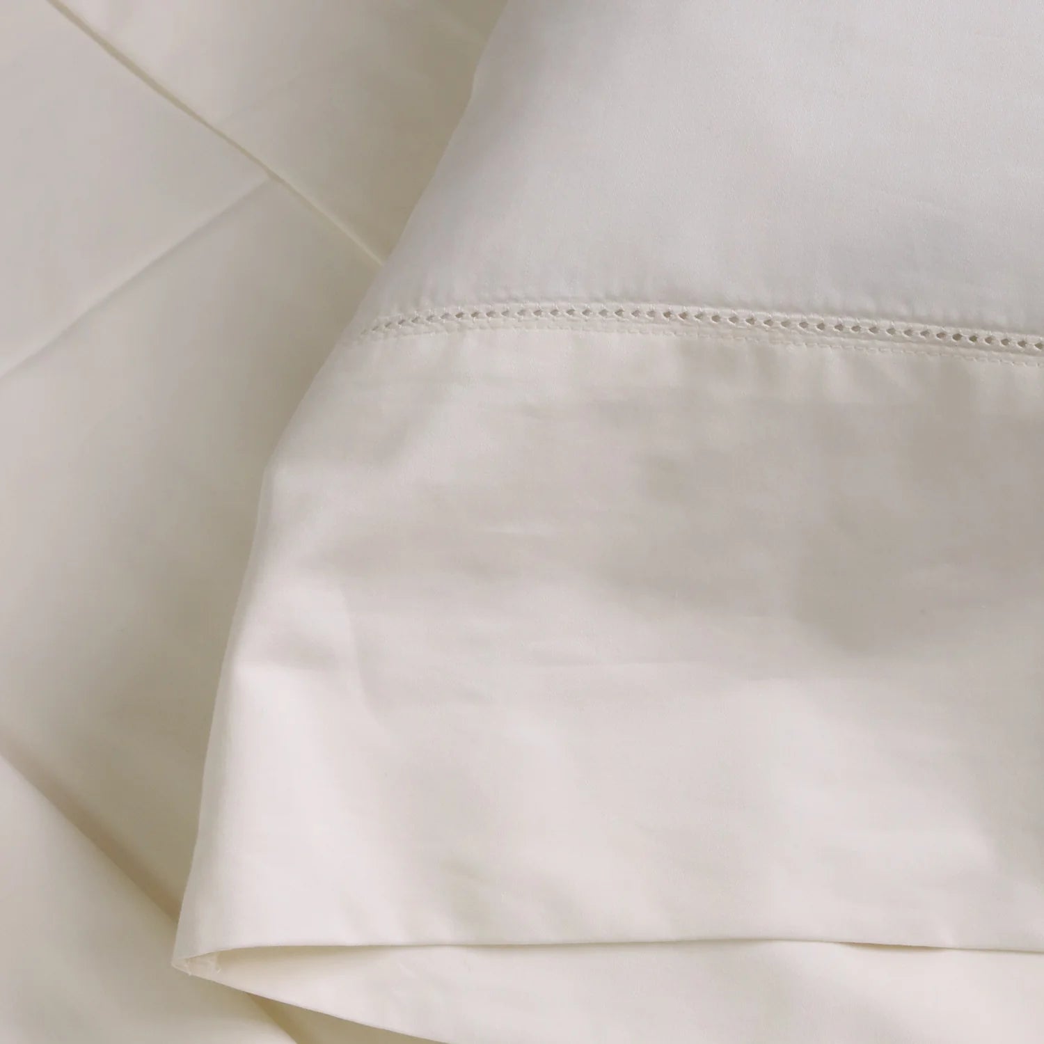 Classico Hemstitch Cotton Sateen Sheet Set by Pom Pom at Home
