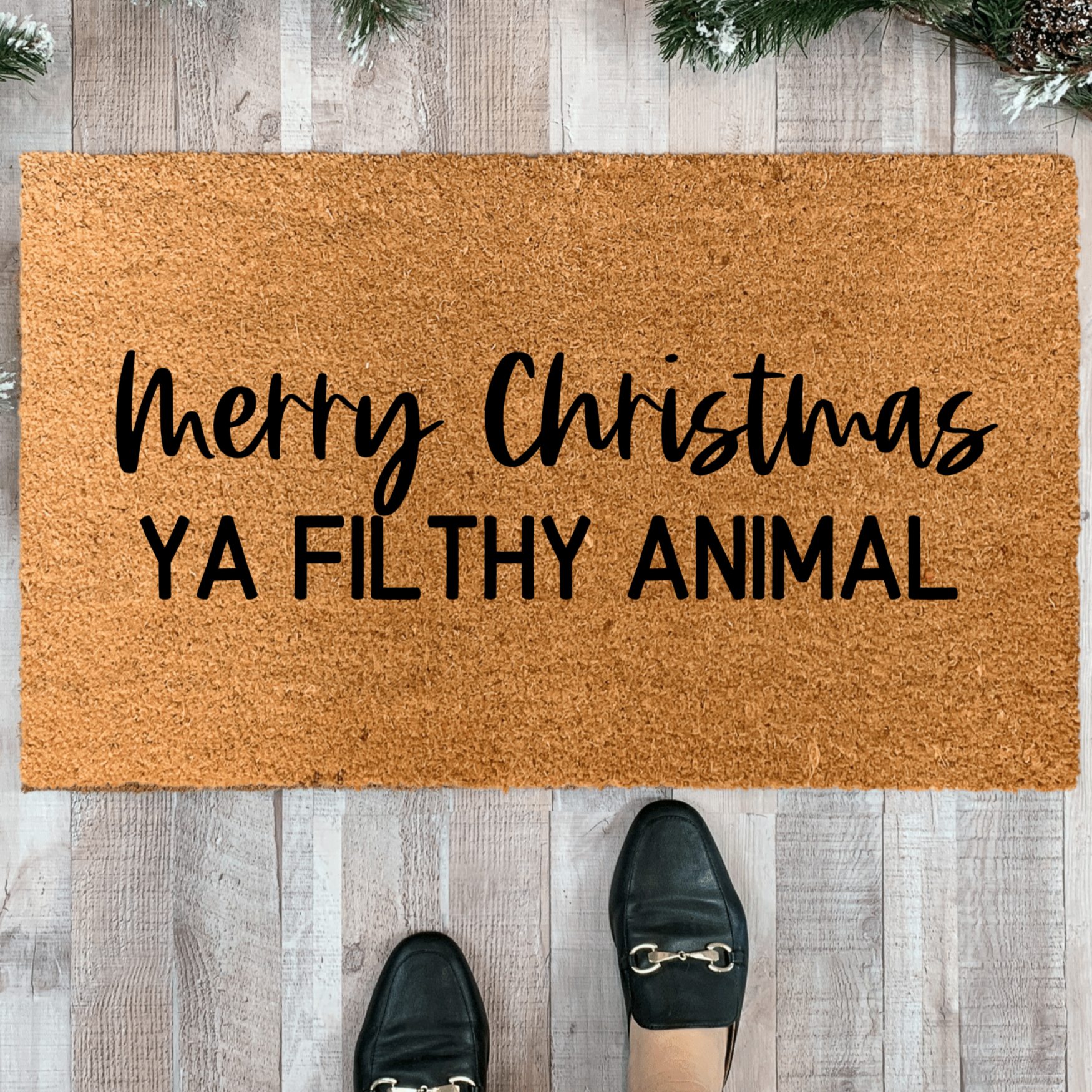 Merry Christmas Ya Filthy Animal Doormat