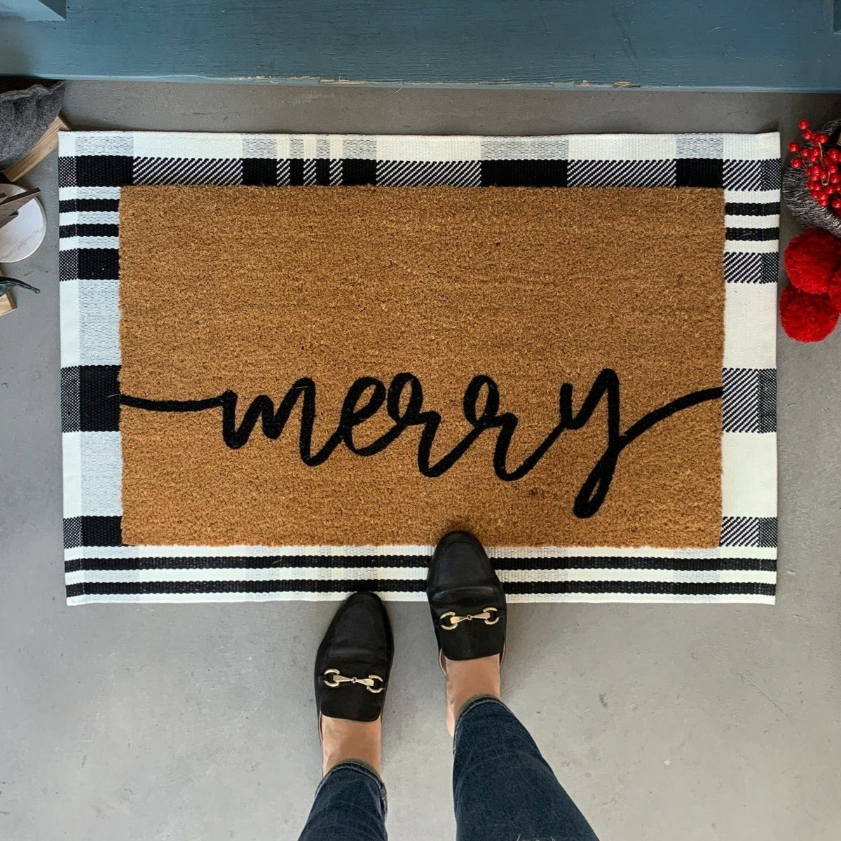 Merry Holiday Doormat