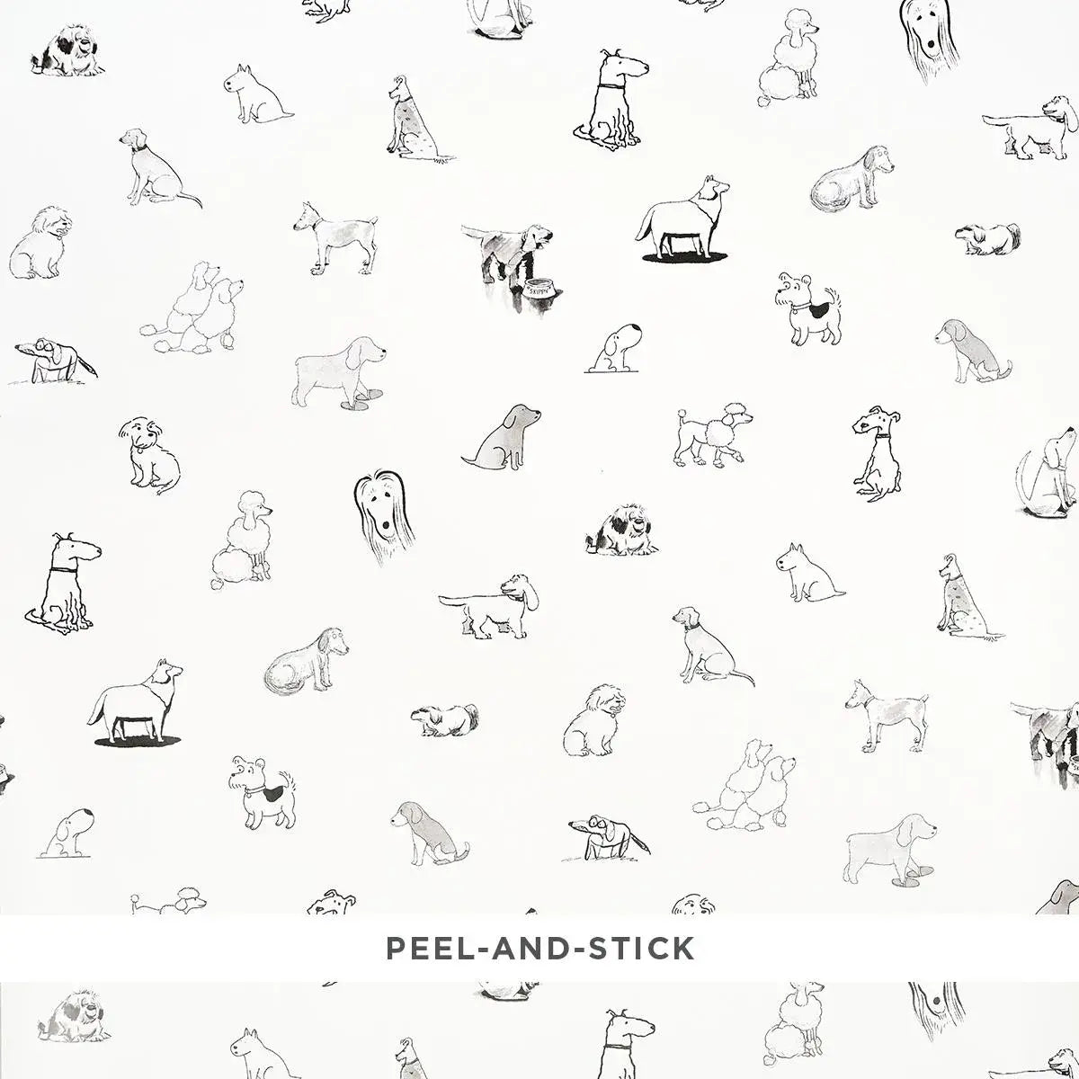 Schumacher Good Dogs Everywhere Peel & Stick Wallpaper